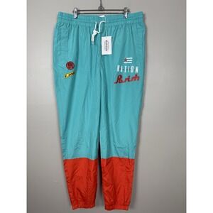 NWT‎ Parish Nation Jogging Track Pants Teal Orange Men's Size XL Jogger Active